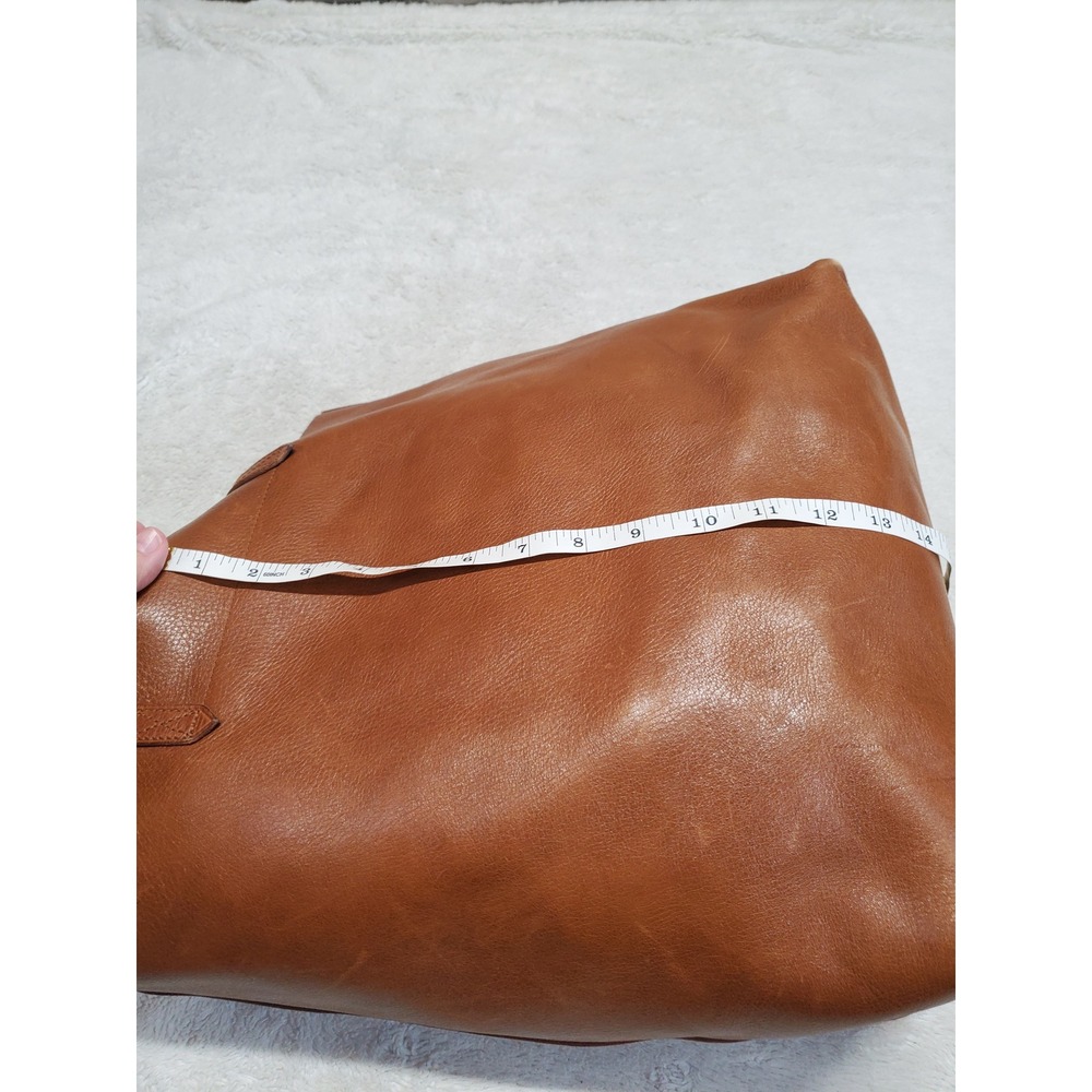 Madewell Tan Leather Large Tote Purse Bag Classic Clean Girl Boho Minimalist - Picture 14 of 14